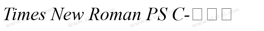 Times New Roman PS C字体转换 Times New Roman PS C字体转换